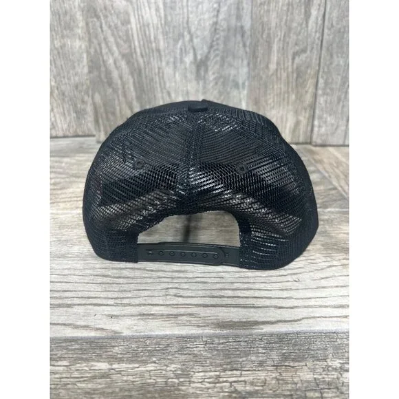 Rust Belt Nation Local Camden Black Foil Snapback Trucker Hat Mesh RBN NWOT - Picture 5 of 8